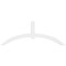 Ekena Millwork Archdale Architectural Grade PVC Gable Bracket, 108"W x 40 1/2"H x 4"D x 6"F, 9/12 Pitch GBP108X41X0406ARC00 - alternate 4